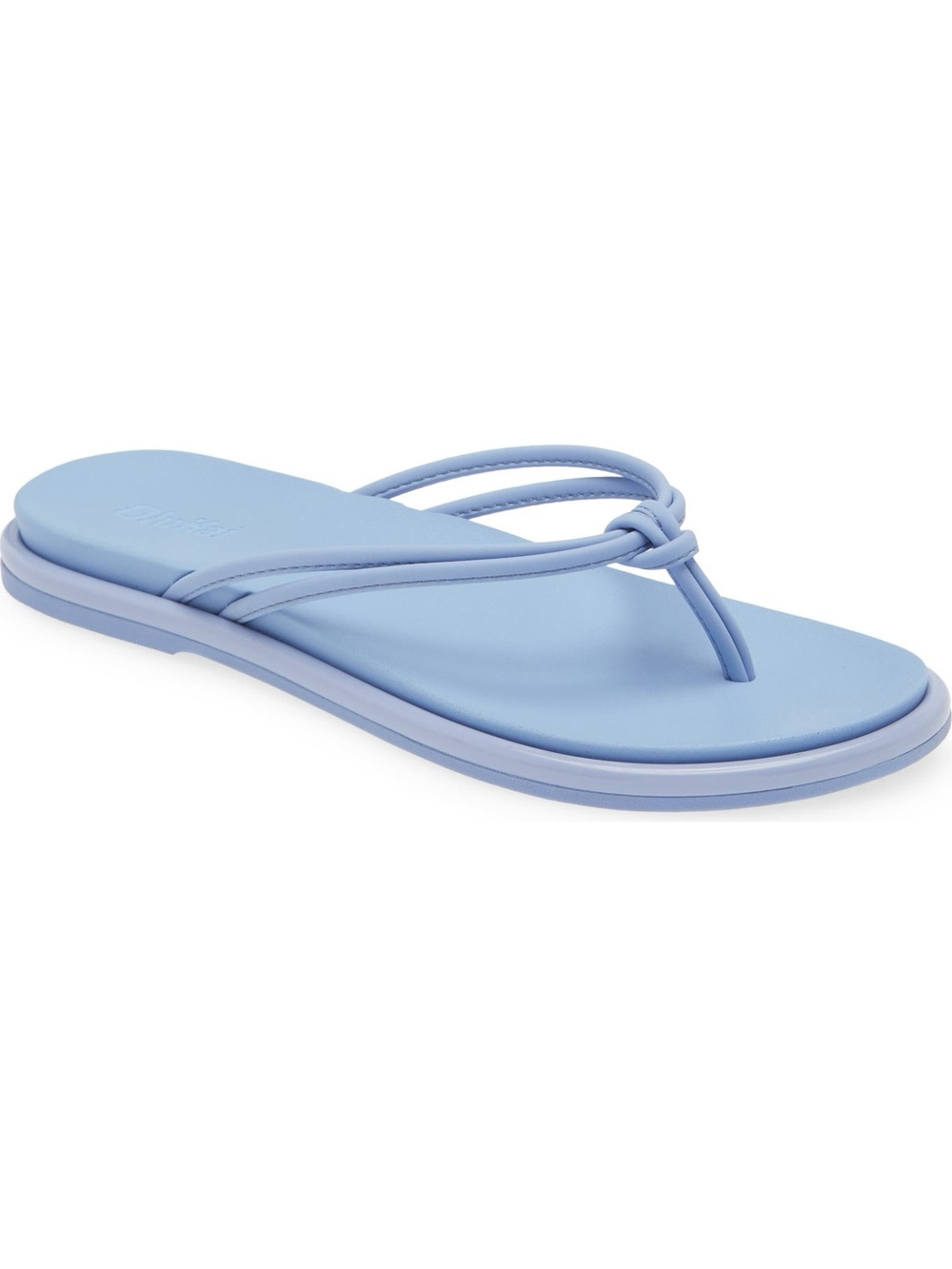 OluKai 'Aka Knotted Strap Beach Flip-Flop Sandals in Cloud Blue